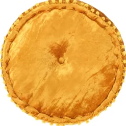 vidaXL - Poef - Geel - Stof