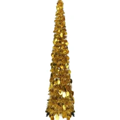 vidaXL - Pop-up Kerstboom - Goud - 120 x 25 cm