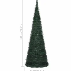 vidaXL - Pop-up Kerstboom - 180 x 63 cm