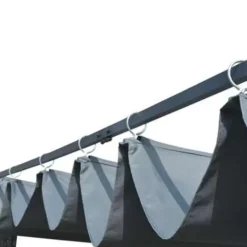 vidaXL - Prieel - Antraciet - Poly rattan - 300 x 300 x 220 cm