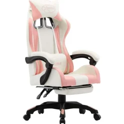 vidaXL - Race Stoel - Roze - Kunstleer