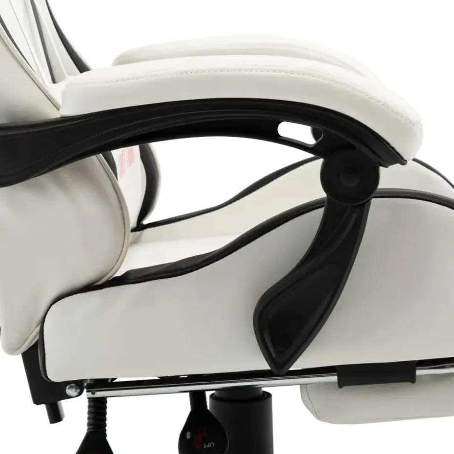 vidaXL - Race Stoel - Zwart - Kunstleer