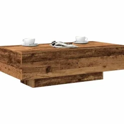 vidaXL - Rechthoekige Salontafel - Oud hout - Bewerkt hout - 100x49.5x31 cm