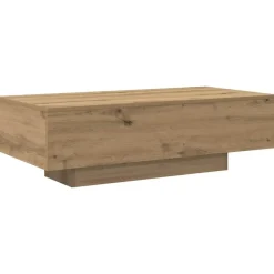 vidaXL - Rechthoekige Salontafel - Artisanaal eiken - Hout - 100x49.5x31 cm