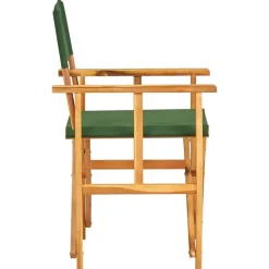 vidaXL - Regisseursstoelen - Groen - Hout - 2 stuks