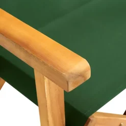 vidaXL - Regisseursstoelen - Groen - Hout - 2 stuks