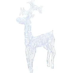 vidaXL - Rendier Kerstdecoratie - Koudwit