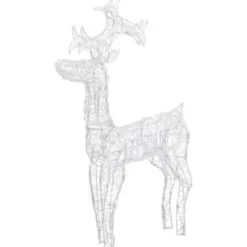 vidaXL - Rendier Kerstdecoratie - Koudwit