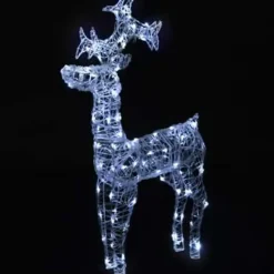 vidaXL - Rendier Kerstdecoratie - Koudwit