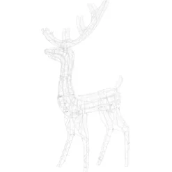 vidaXL - Rendier Kerstdecoratie - Multicolour - 70 x 41 x 120 cm