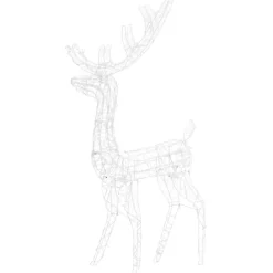 vidaXL - Rendier Kerstdecoratie - Blue - 70 x 41 x 120 cm