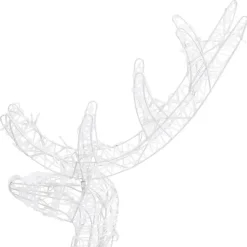 vidaXL - Rendier Kerstdecoratie - Blue - 70 x 41 x 120 cm