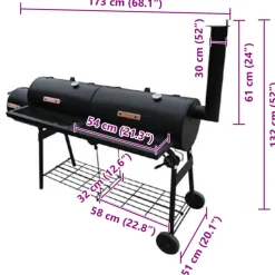 vidaXL - Roker - Zwart - Metaal