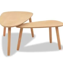 vidaXL - Salontafel - Bruin - Grenenhout - 2 stuks