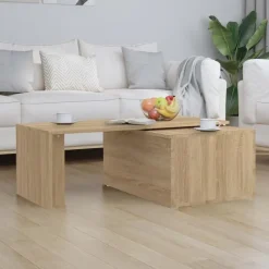 vidaXL - Salontafel - Bruin - Bewerkt hout