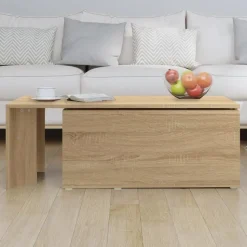 vidaXL - Salontafel - Bruin - Bewerkt hout