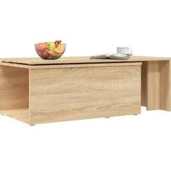 vidaXL - Salontafel - Bruin - Bewerkt hout