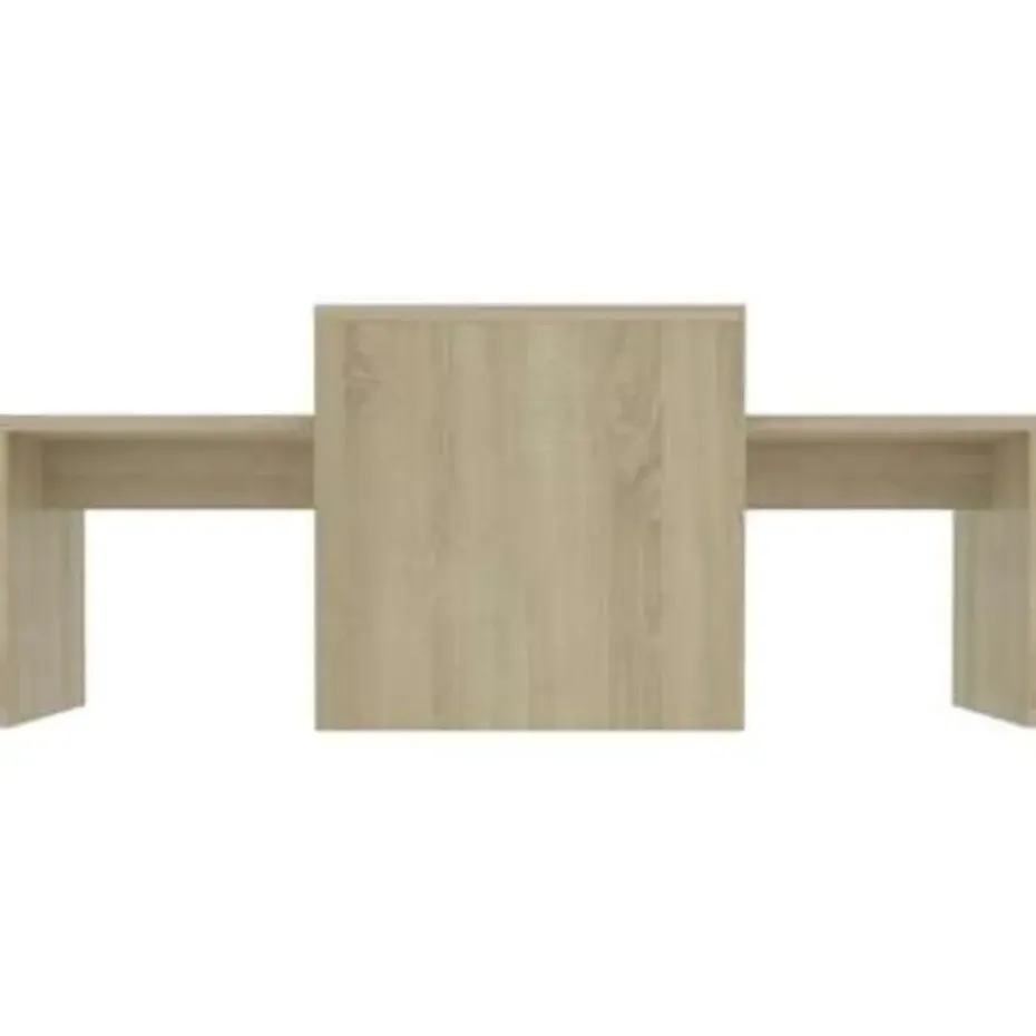 vidaXL - Salontafel - Bruin - Bewerkt hout