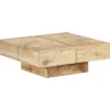 vidaXL - Salontafel - Bruin - Hout - 80 x 80 x 28 cm