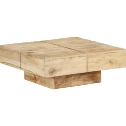 vidaXL - Salontafel - Bruin - Hout - 80 x 80 x 28 cm