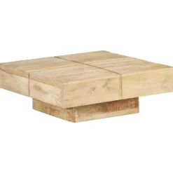 vidaXL - Salontafel - Bruin - Hout - 80 x 80 x 28 cm