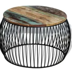 vidaXL - Salontafel - Bruin - Hout - 68 x 37 cm