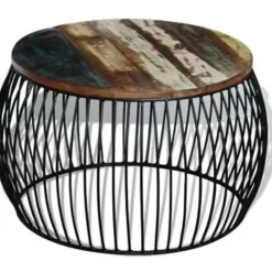 vidaXL - Salontafel - Bruin - Hout - 68 x 37 cm