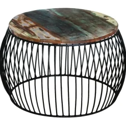 vidaXL - Salontafel - Bruin - Hout - 68 x 37 cm