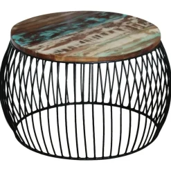 vidaXL - Salontafel - Bruin - Hout - 68 x 37 cm