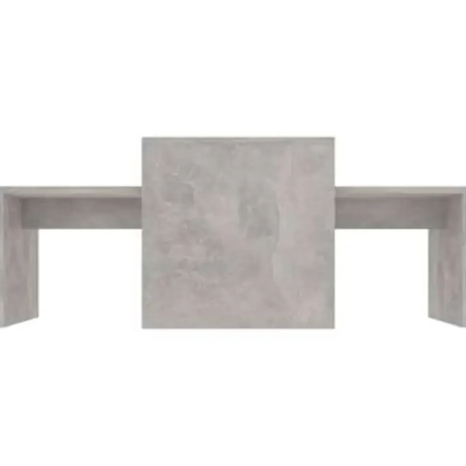 vidaXL - Salontafel - Grijs - Bewerkt hout