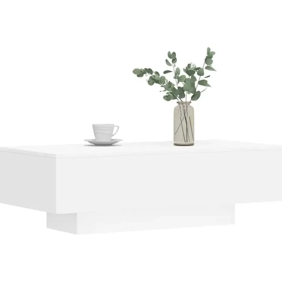 vidaXL - Salontafel - Wit - Bewerkt hout