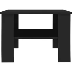 vidaXL - Salontafel - Zwart - Bewerkt hout