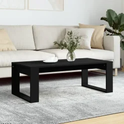 vidaXL - Salontafel - Zwart - Bewerkt hout