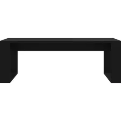 vidaXL - Salontafel - Zwart - Bewerkt hout