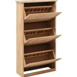 vidaXL - Schoenenbank - Bruin - Hout