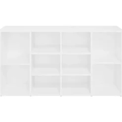 vidaXL - Schoenenbank - Wit - Bewerkt hout - 103x30x55 cm