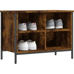 vidaXL - Schoenenkast - Bruin - Bewerkt hout