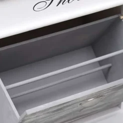 vidaXL - Schoenenkast - Grijs - Hout