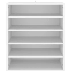 vidaXL - Schoenenkast - Wit - Bewerkt hout - 60 x 35 x 70 cm