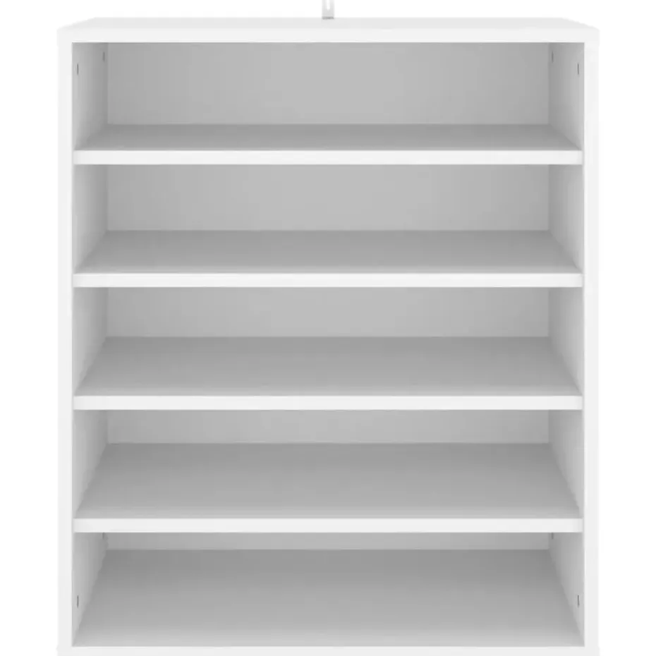 vidaXL - Schoenenkast - Wit - Bewerkt hout - 60 x 35 x 70 cm