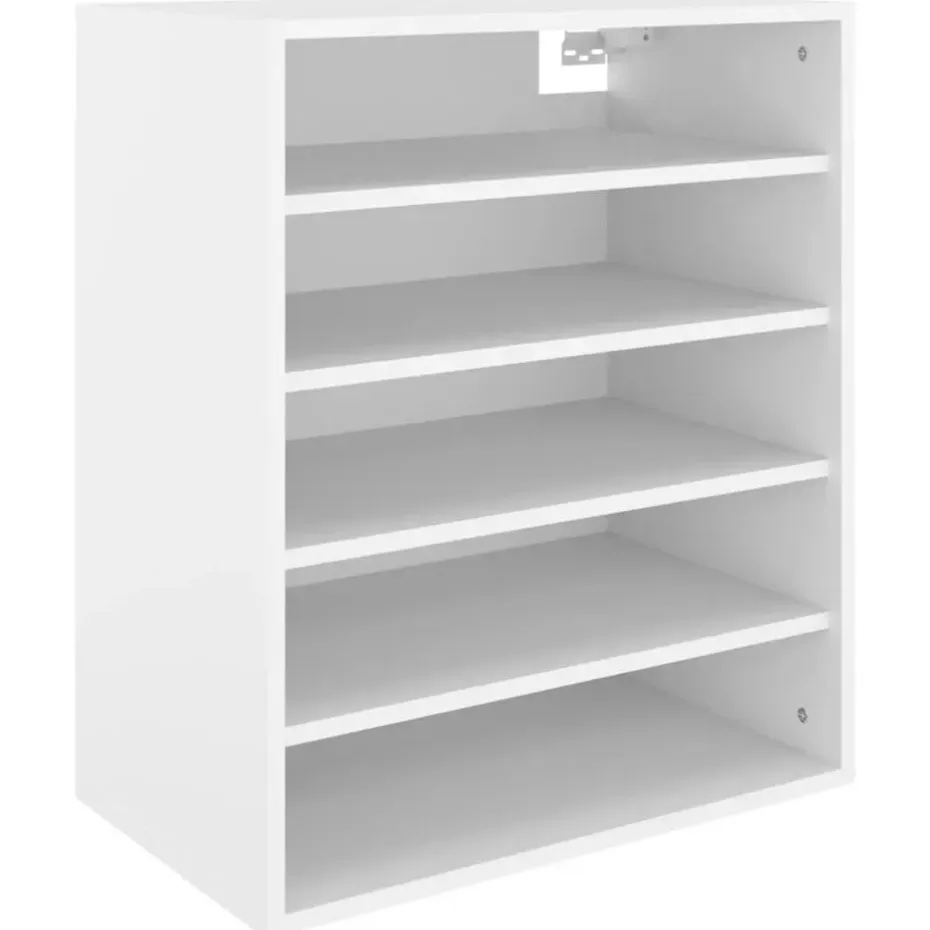 vidaXL - Schoenenkast - Wit - Bewerkt hout - 60 x 35 x 70 cm