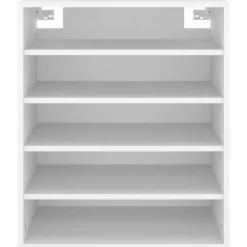 vidaXL - Schoenenkast - Wit - Bewerkt hout - 60 x 35 x 70 cm