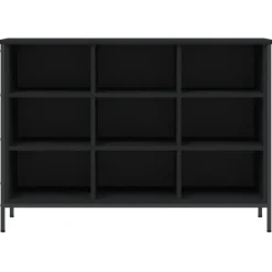 vidaXL - Schoenenkast - Zwart - Bewerkt hout