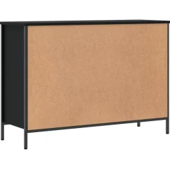 vidaXL - Schoenenkast - Zwart - Bewerkt hout