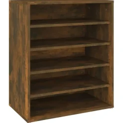 vidaXL - Schoenenrek - Bruin - Bewerkt hout - 60 x 35 x 70 cm