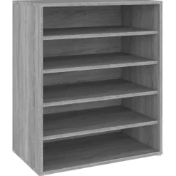 vidaXL - Schoenenrek - Grijs - Bewerkt hout - 60 x 35 x 70 cm