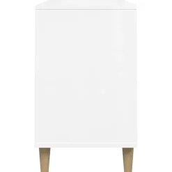 vidaXL - Schoenenrek - Wit - Bewerkt hout