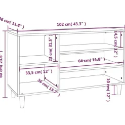 vidaXL - Schoenenrek - Wit - Bewerkt hout