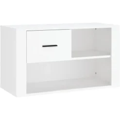 vidaXL - Schoenenrek - Wit - Bewerkt hout