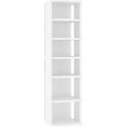 vidaXL - Schoenrek - Wit - Bewerkt hout - 2 stuks